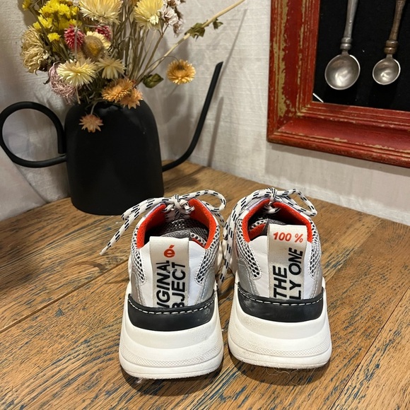 🩷 MÉLINE – White & Pink Chunky Sneakers – Size 37 - Picture 8 of 11